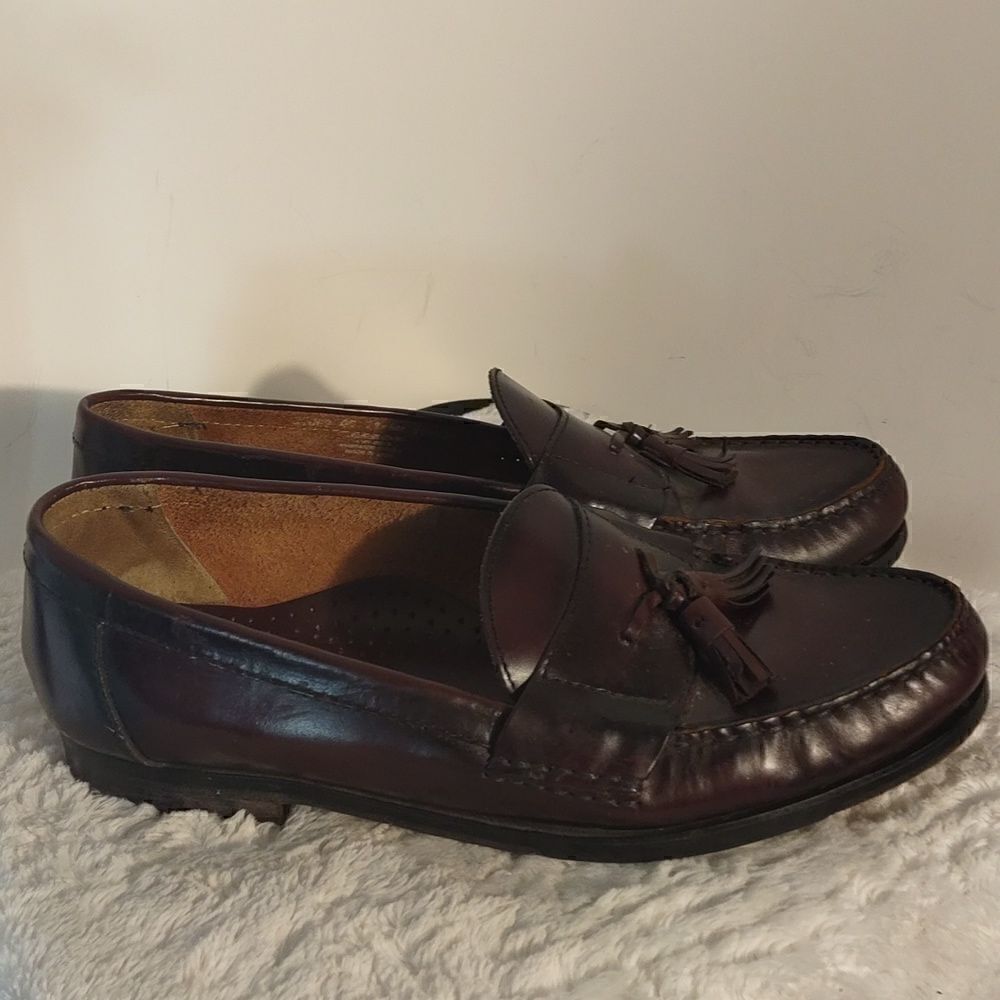 Nunn Bush Burgundy Men's Tassel Loafers